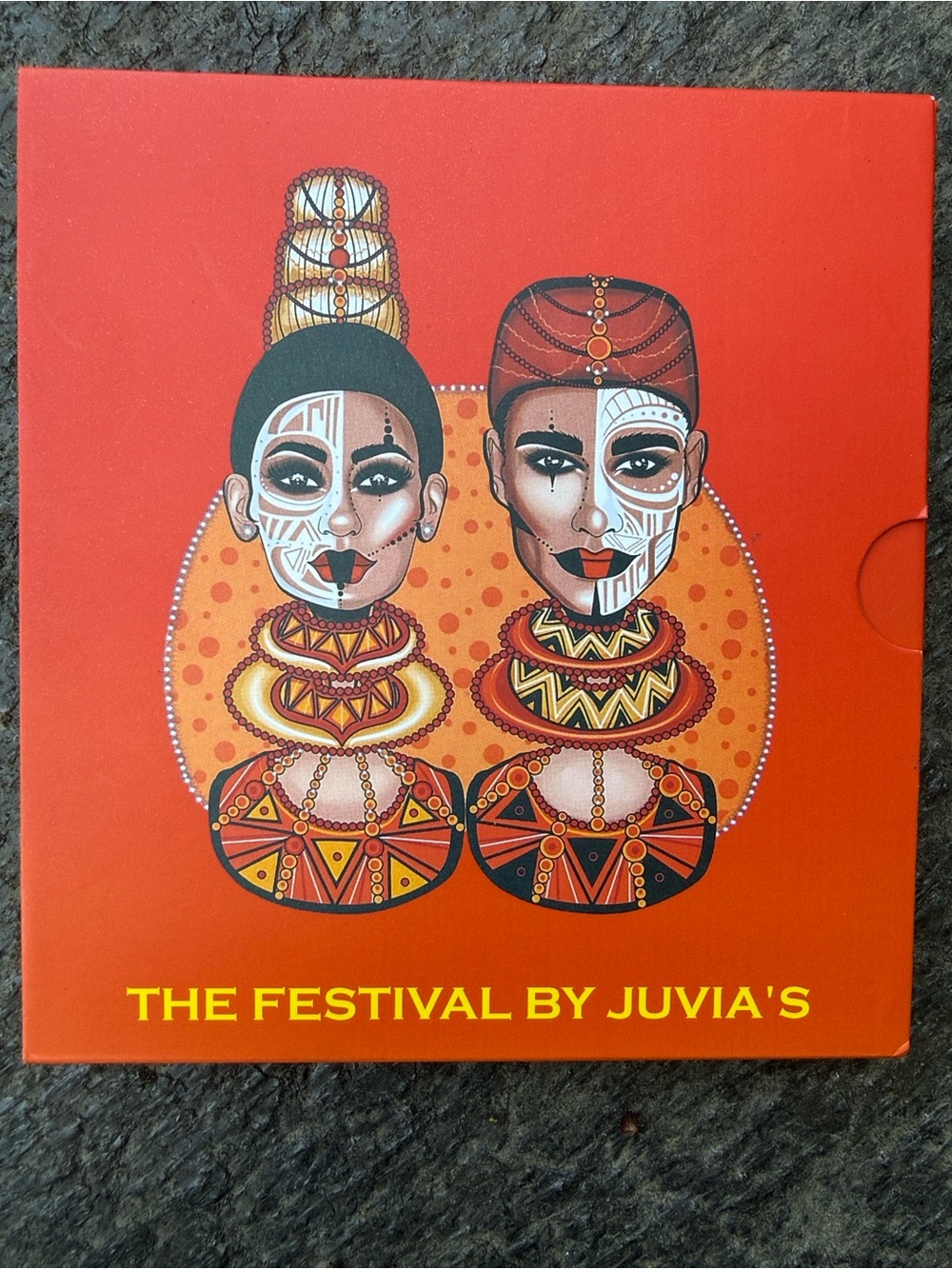 Juvia's Place Saharan Eyeshadow Palette - Vibrant Orange with Yellow Accents